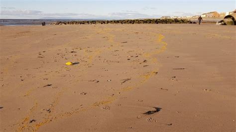 Warning Over Mystery Residue On Lancashire Beaches Bbc News