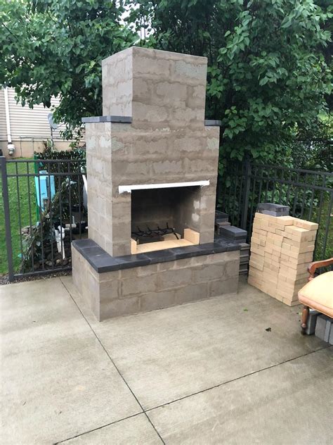 Rough Build Of Phoenix Fireplace Your Diy Outdoor Fireplace Headquarters