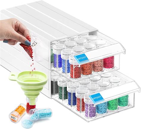 Buy Artdot Storage Containers For Diamond Painting 2 Pack Stackable