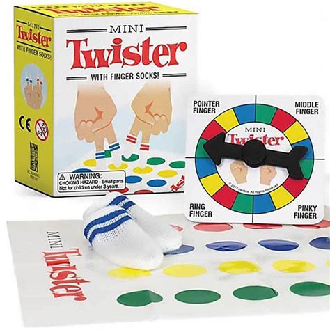 Mini Twister Game With Finger Socks In Fun Retro Ts Twister Game