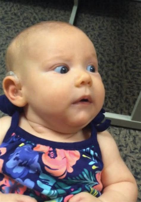 The Heart Warming Moment A Deaf Baby Hears Her Mum S Voice For The