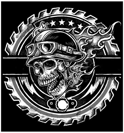 Pin By Dave Henckel On Skulls Biker Art Skull Art Biker Logo