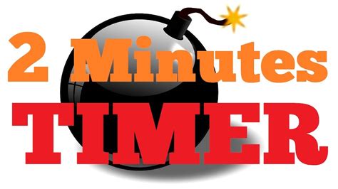 2 Minute Countdown Timer Alarm Clock Youtube