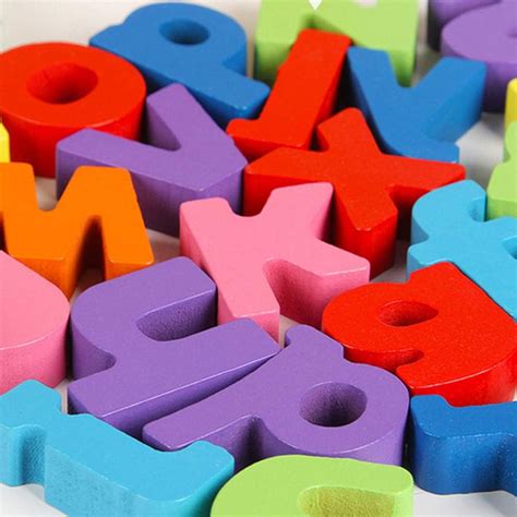 Stobok Puzzles De Madera Alfabeto Juguetes De La A A La Z Educación