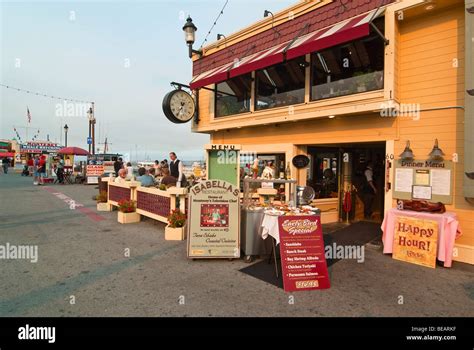 The Old Fishermans Wharf At Monterey Bay California Stock Photo Alamy