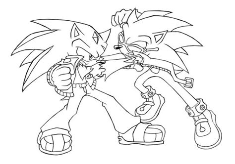 Sonic para colorear