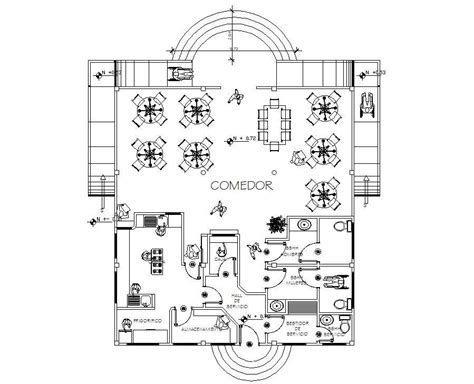 Restaurant Floor Plan Dwg Free Download Cafe Design Plan Dwg Bodenfwasu