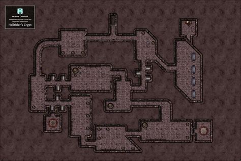 Undercity Crypt Vampire Lair Battlemap Dungeon Lg Dungeon Maps Images