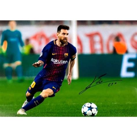 Lionel Messi Barcelona Signed Autographed Poster Photo A3 117x165 On