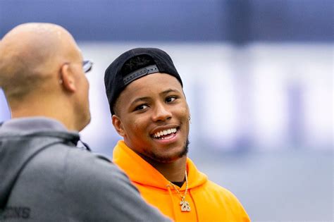 Saquon Barkley Stops By Penn State Pro Day Watch