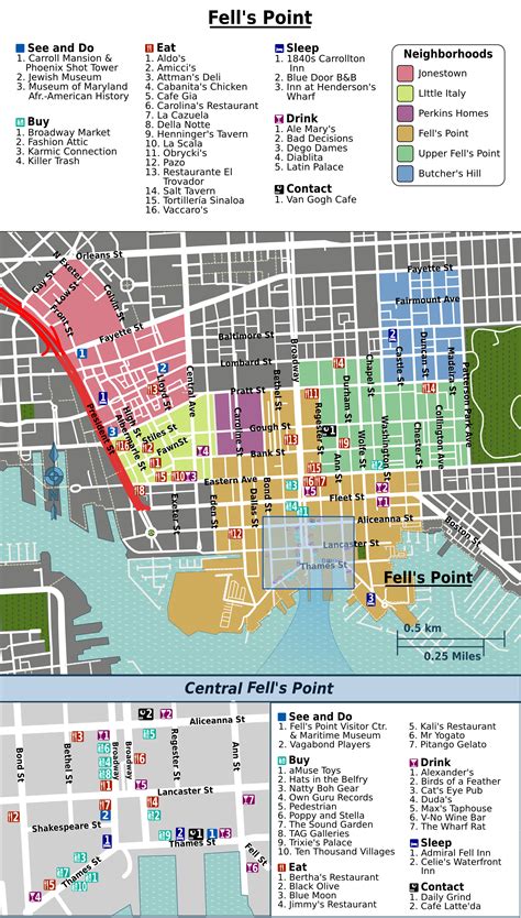 25 Inner Harbor Map Baltimore Maps Online For You