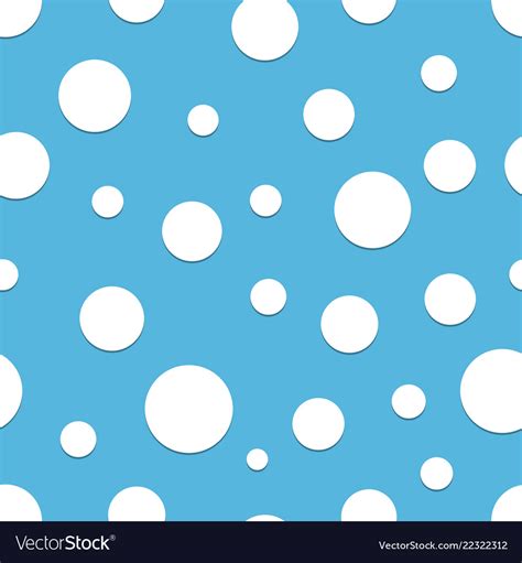 Seamless Polka Dot Blue Background Royalty Free Vector Image