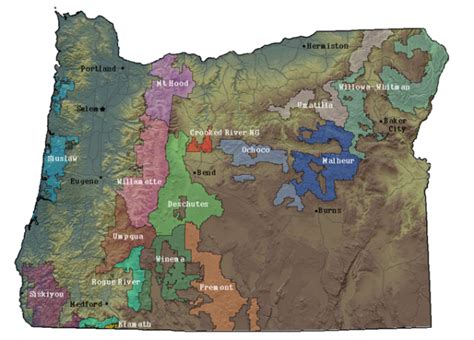 Oregon National Forest Blm Districts And Wilderness Map Call Numbers