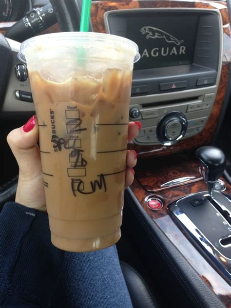 Gluten free starbucks coffee and espresso. My venti iced coffee 2 extra shoots 2% n 5 pumps of ...
