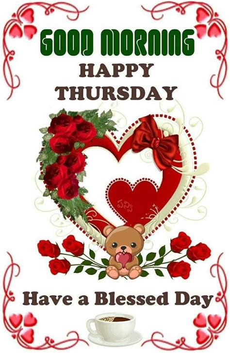 Teddy Good Morning Happy Thursday Image Pictures Photos And Images