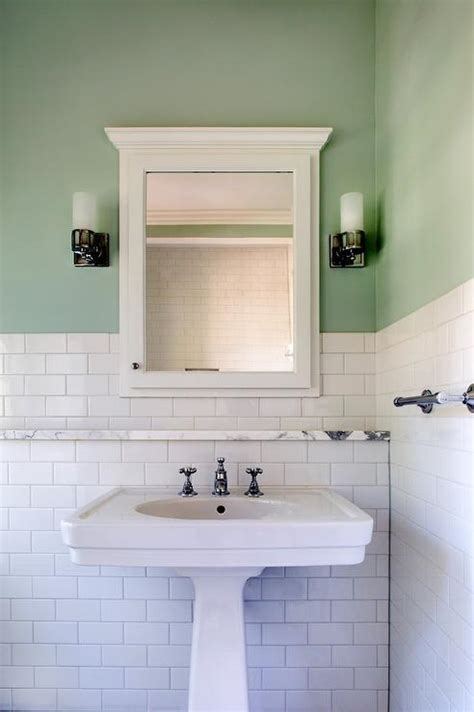 Shop for over sink shelves bathroom online at target. White And Green Bathroom Design Design Ideas