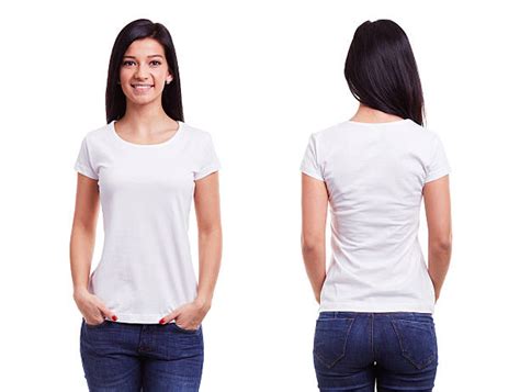 217 High Resolution White T Shirt Template Front And Back Psd Mockups File