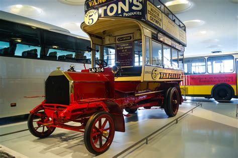 1907 Milnes Daimler Doppeldeckerbus Museum Exhibit 360CarMuseum Com
