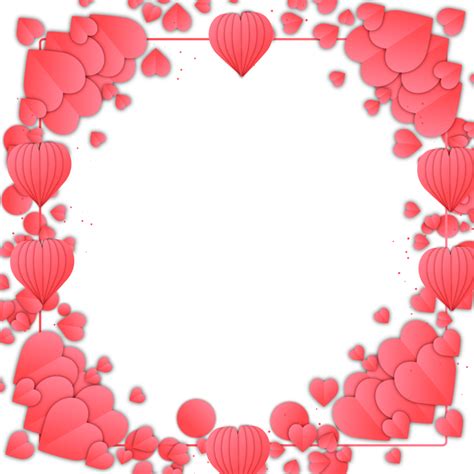 Happy Valentines Day Frame With Beautiful Ornament 19469528 Png