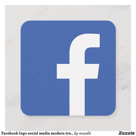 The clip art image is transparent background and png format which can be easily used for. Facebook logo social media modern trendy business calling card | Zazzle.com | Facebook logo ...