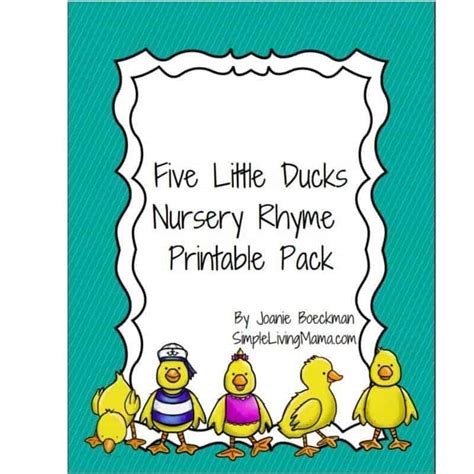 5 Little Ducks Printables Printable Word Searches