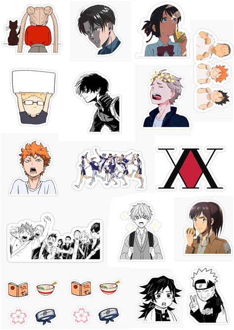 Anime Printable Stickers For Journal Pegatinas Bonitas Pegatinas