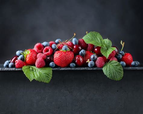 Berries Closeup Colorful Assorted Mix Stock Image Image Of Fresh