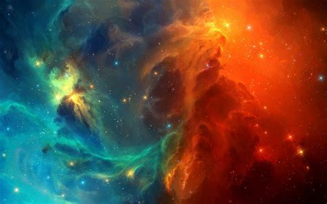 Download 2560x1600 Space Colorful Nebula Galaxy Stars Digital Art