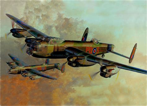 Avro Lancaster By Koike Shigeo Aviation Art Aircraft Art Aircraft