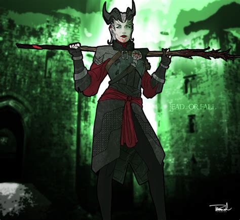 Dragon Age Inquisition Female Qunari Mage By Tsbranch On Deviantart