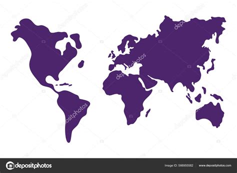 Silhouette Mapa Del Mundo Vector De Stock Por ©stockgiu 566955582