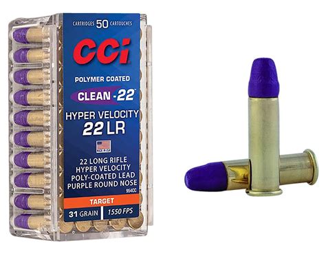 Garys Gun Shop Cci 22lr Clean 22 Hyper Velocity 31gr Ln Purple