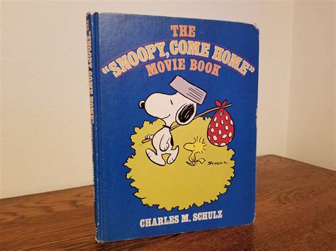1972 The Snoopy Come Home Movie Book By Charles M Schulz Etsy Home