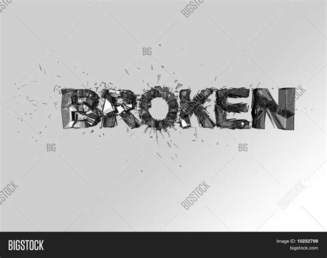 Broken Word Shattered Image And Photo Free Trial Bigstock