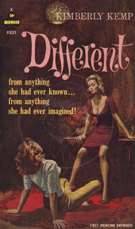 Different 10 X 17 Giclée Canvas Print Of Vintage Lesbian Etsy Pulp Fiction Book Vintage