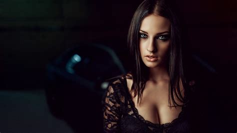 Brunette Eyes Women Russian Women Model Alla Berger Face Wallpaper