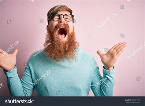 Handsome Irish Redhead Man Beard Wearing Stock Photo Edit Now 1691227981