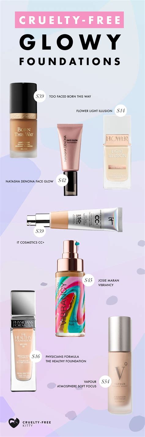 these are the best dewy foundations for glowing skin cruelty free kitty dewy foundation