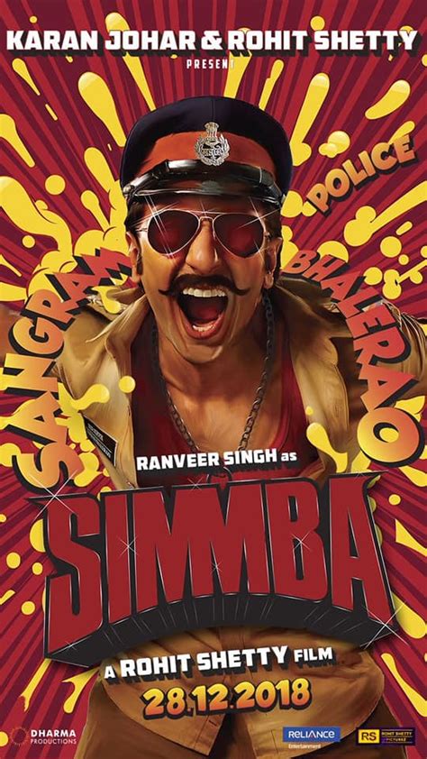 Simmba 2018 Bollywood Movie Cast Crew First Look Stills Trailer