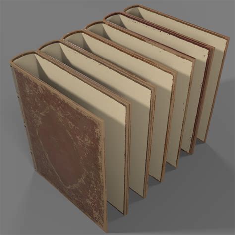 Old Books 3d Model
