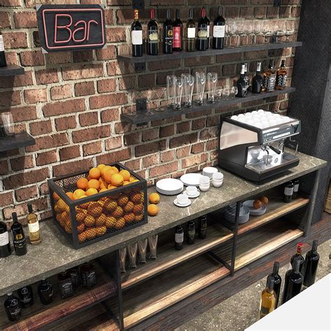 Bar Counter 3d Model On Behance