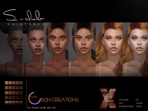 Natural Skintone Overlay For Female Sims By S Club At Tsr Sims 4
