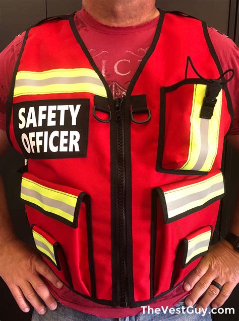 Incident Command Safety Officer Vest Safety Officer Reflective Vest