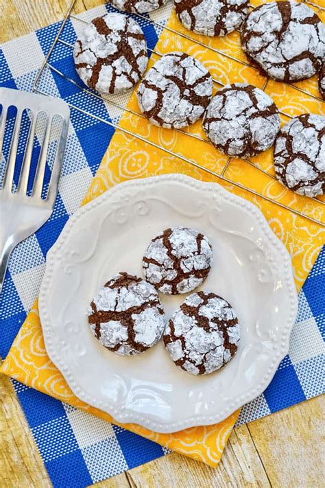 Brownie Mix Crinkle Cookies Easy 5 Ingredient Recipe