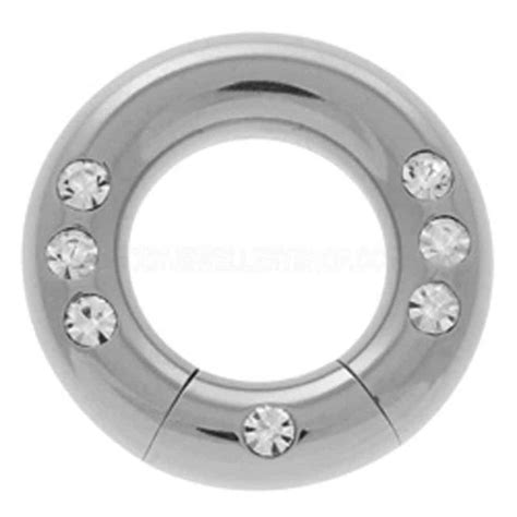 Surgical Steel Smooth Segment Ring Multi Jewel 68a09uk Body Jewellery Shop