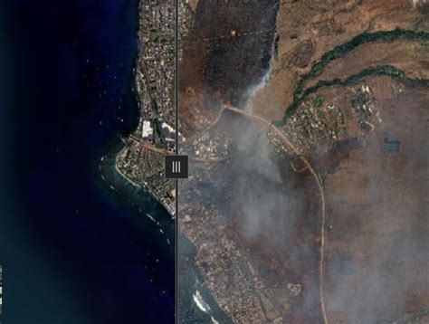 Interactive Maui Wildfire Map Before And After Photos Of Lahaina Show Devastation