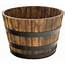 Real Wood Products Cedar Whiskey Barrel Planter  Walmartcom
