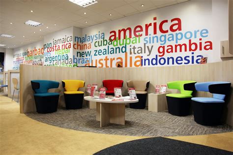 Modern Colorful Trendy Travel Agency Office Interior Design Ideas For