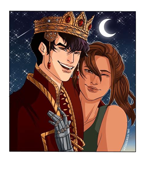 A Commission I Did Of Prince Kai And Cinder From The Lunar Chronicles