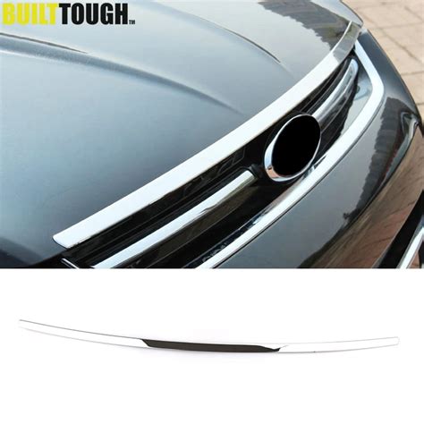 Ax Car Styling Chrome Front Hood Bonnet Grille Grill Lip Molding Cover